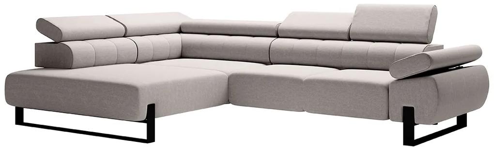 Γωνιακός καναπές VERICA L, με ηλεκτρικά επεκτεινόμενα κάθισματα, μπέζ 312x96x214cm-Αριστερή γωνία-BOG2547
