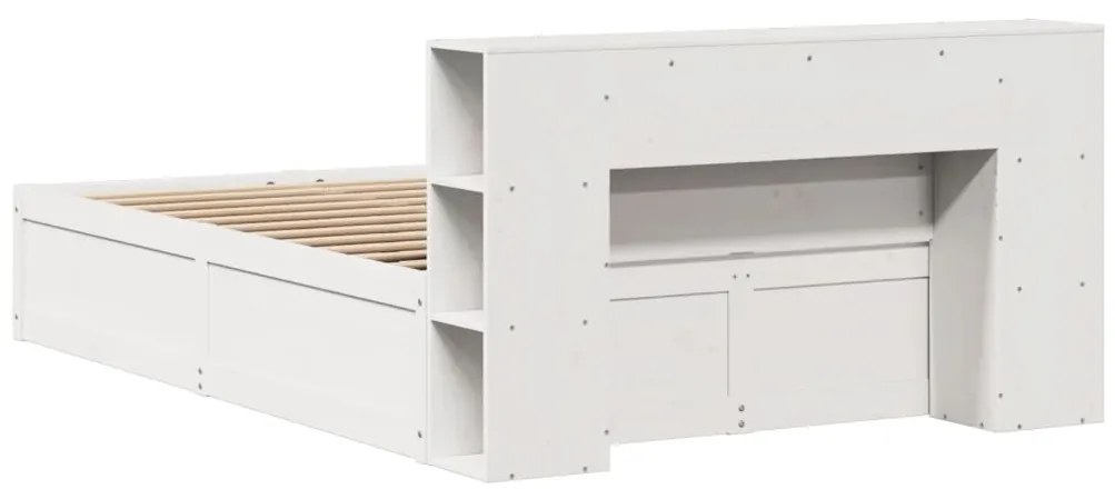 vidaXL Σκελετός Κρεβ. Χωρίς Στρώμα Λευκό 160x200 εκ Μασίφ Πεύκο