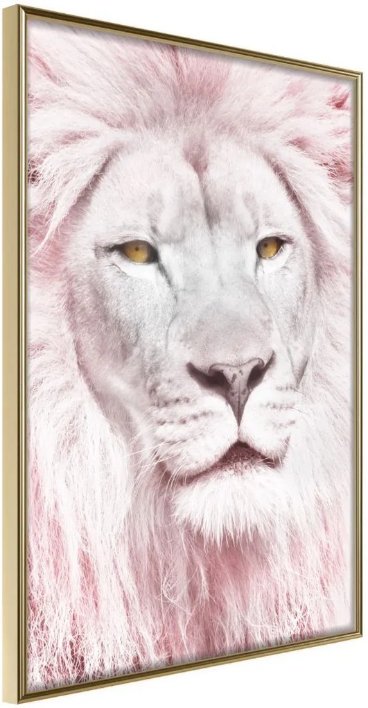 Αφίσα - Dreamy Lion - 20x30 - Χρυσό - Χωρίς πασπαρτού