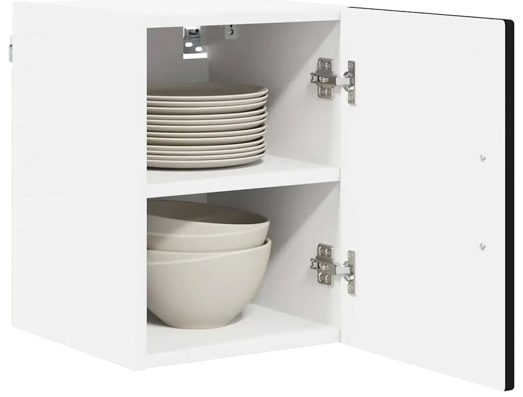 vidaXL Ντουλάπα Κουζίνας Μαύρο 30 x 31 x 40 εκ. Επεξεργασμένο ξύλο