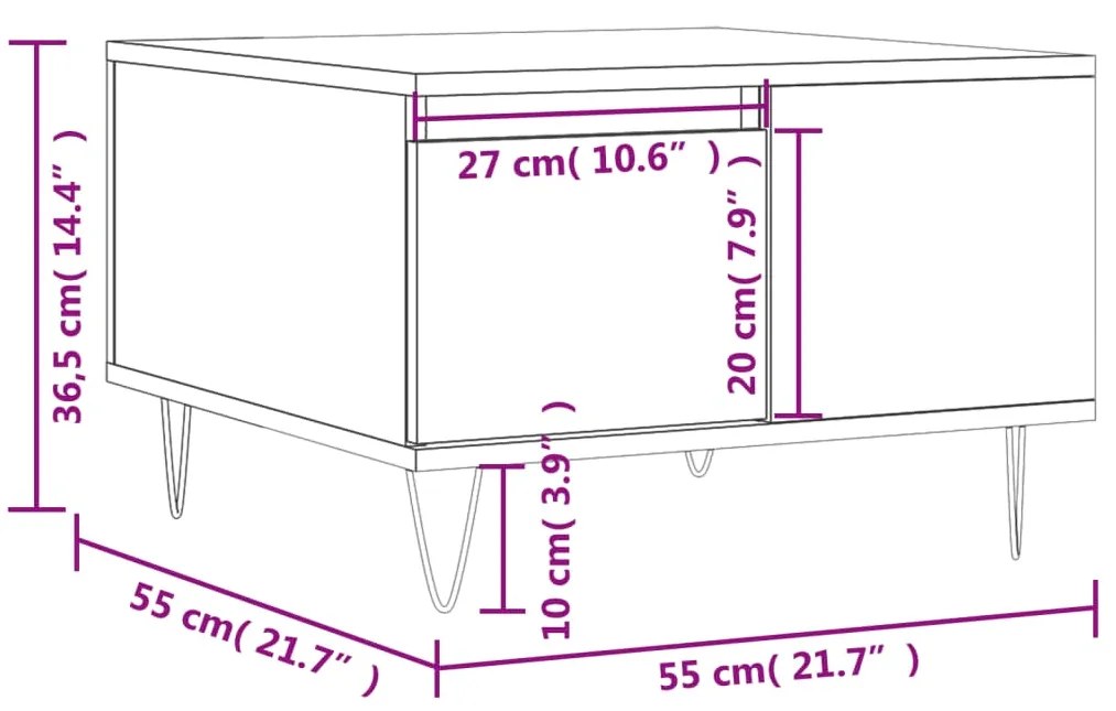 ΤΡΑΠΕΖΑΚΙ ΣΑΛΟΝΙΟΥ ΚΑΠΝΙΣΤΗ ΔΡΥΣ 55X55X36,5ΕΚ. ΕΠΕΞΕΡΓΑΣΜ. ΞΥΛΟ 830761