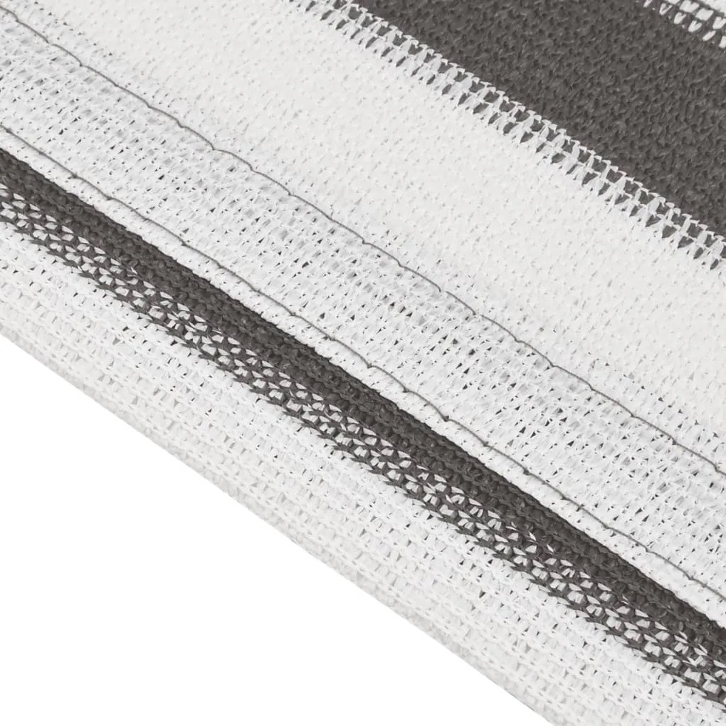 vidaXL Χαλί Σκηνής Ανθρακί / Λευκό 250 x 350 εκ.