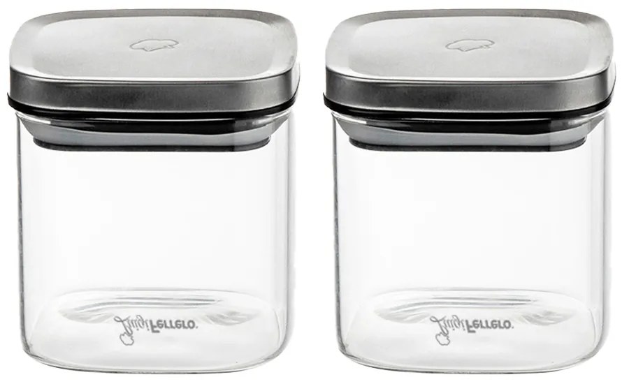 Luigi Ferrero Rome FR-8270 Βάζο σετ 2 τμχ Διάφανο 700ml