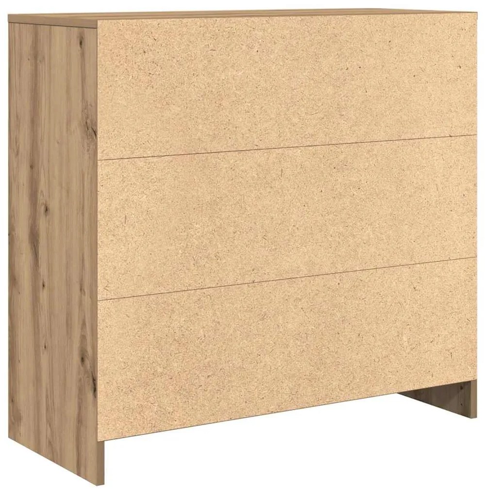 Συρταριέρα με Συρτάρια Τεχνίτης Δρυς 80x34x76 εκ. Επεξ. Ξύλο 861543