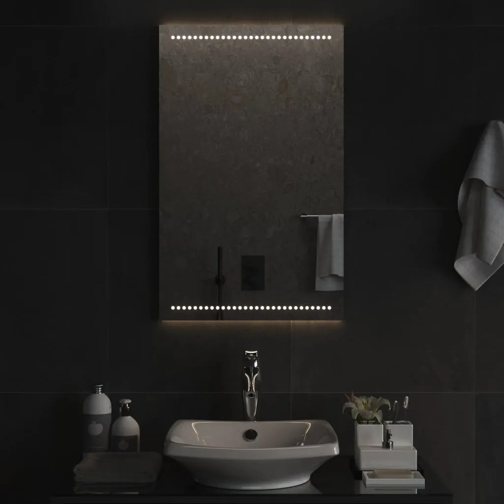 vidaXL Καθρέφτης Μπάνιου με LED 50x80 εκ.
