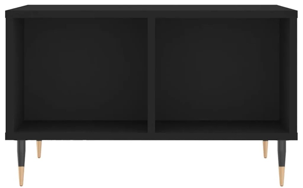 vidaXL Τραπεζάκι Σαλονιού Μαύρο 60x50x36,5 εκ. από Επεξεργασμένο Ξύλο