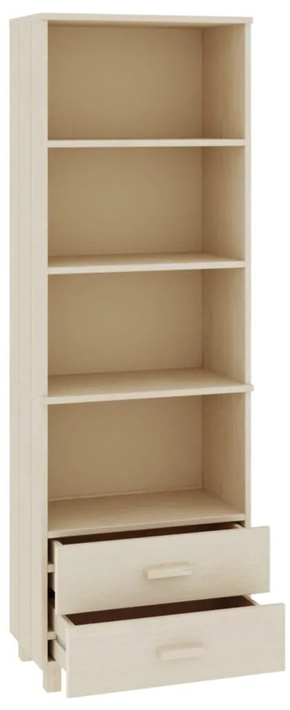 vidaXL Ραφιέρα HAMAR Καφέ Μελί 60 x 35 x 180 εκ. Μασίφ Ξύλο Πεύκου