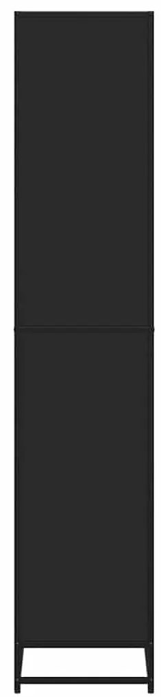 vidaXL Βιβλιοθήκη  Μαύρο 60x35x170,5 cm Ξύλινη κατασκευή