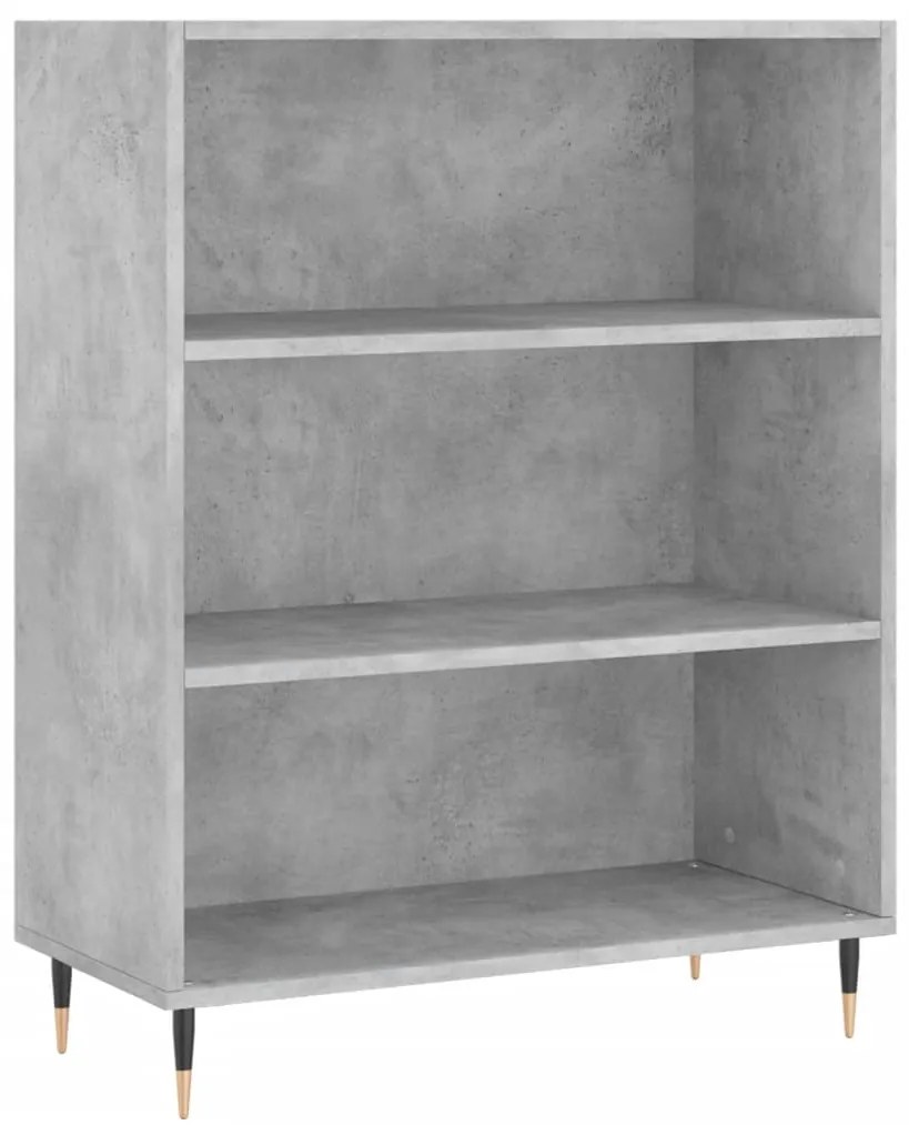 vidaXL Ντουλάπι Γκρι Σκυροδέματος 69,5x34x180 εκ. Επεξεργασμένο Ξύλο