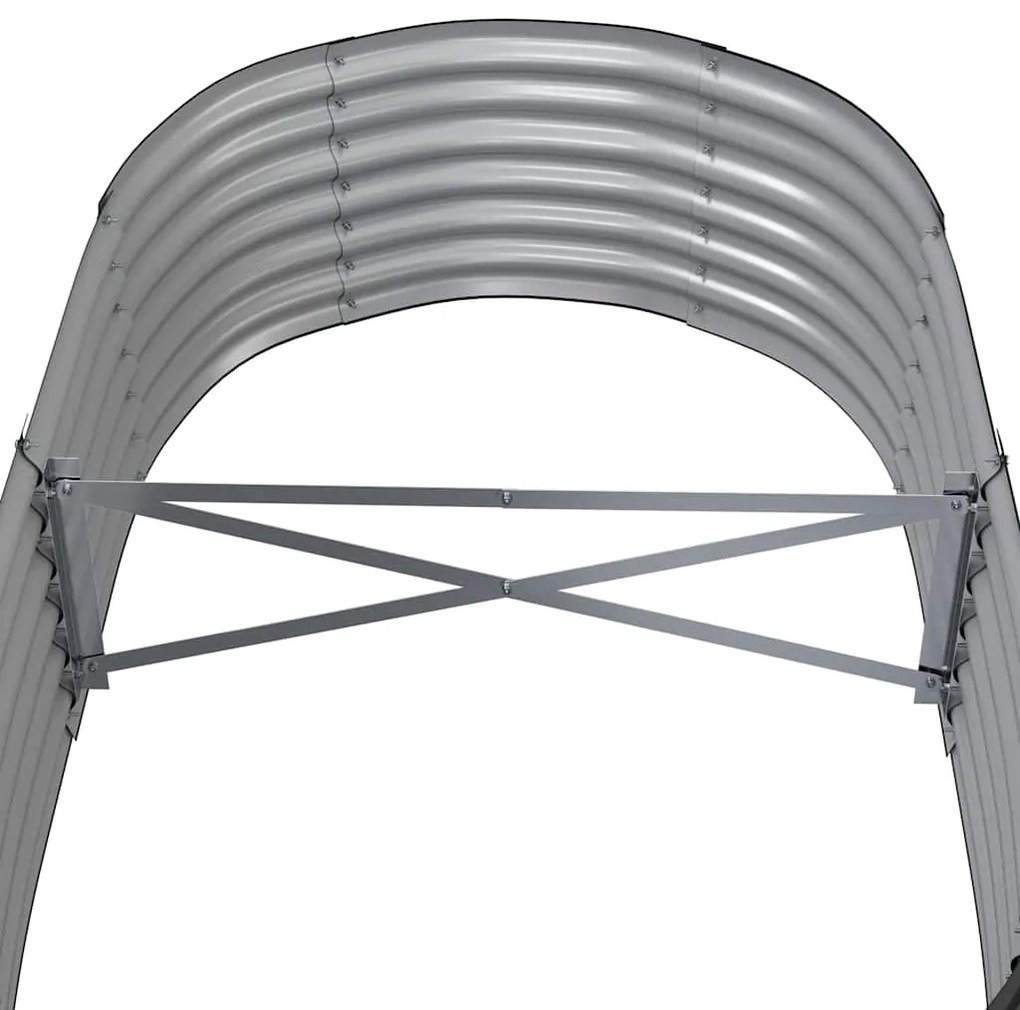 vidaXL Ζαρντινιέρα Ανθρακί 152x80x36 εκ Γαλβανισμένος χάλυβας