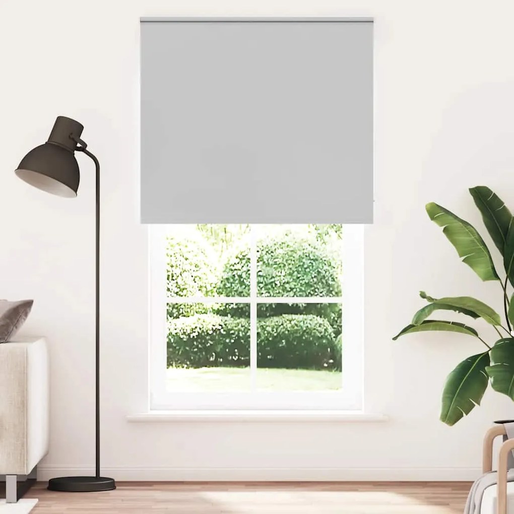 vidaXL Roller Blind Blackout ανοιχτό γκρι 140x210 cm Πλάτος υφάσματος