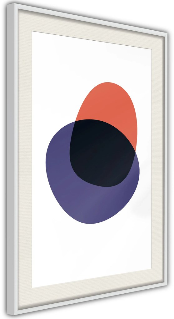 Αφίσα - White, Orange, Violet and Black - 20x30 - Χρυσό - Χωρίς πασπαρτού