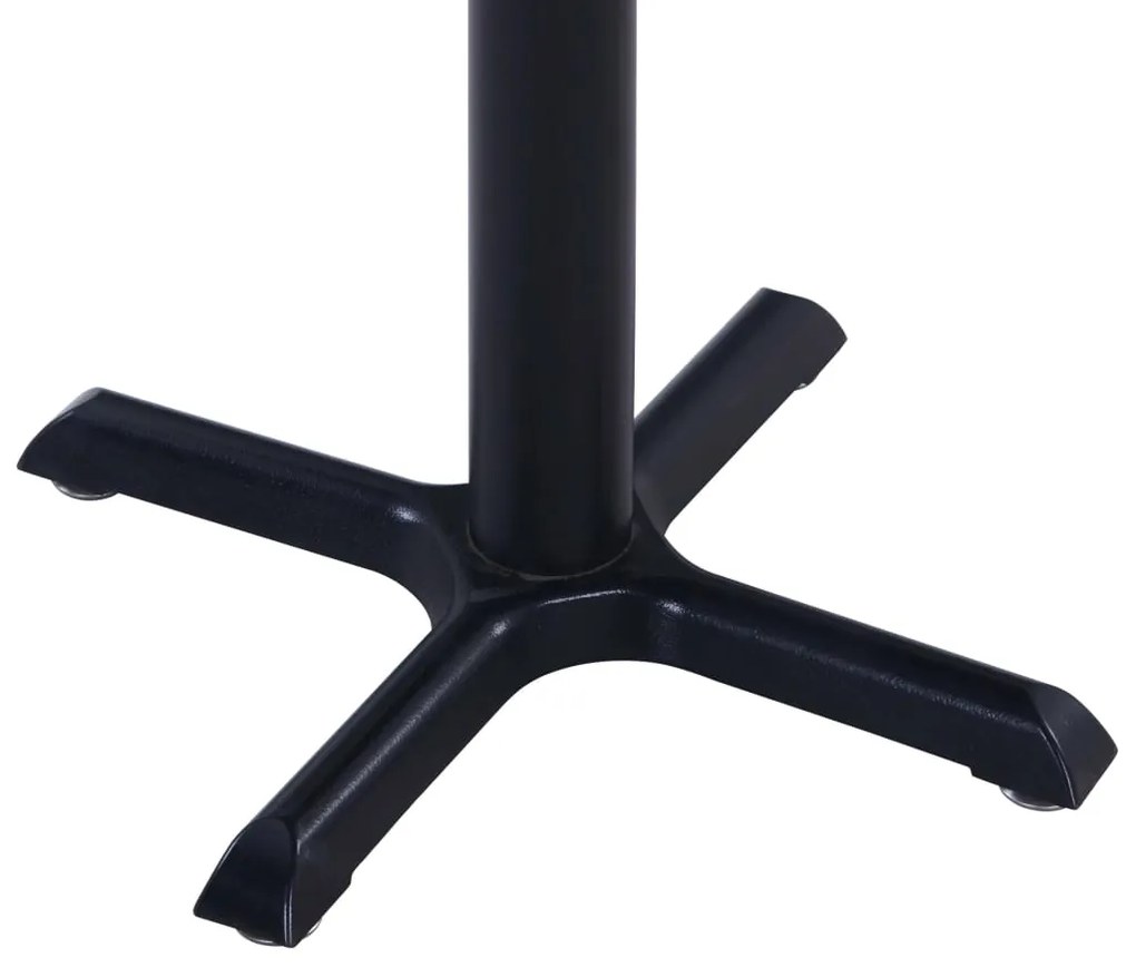 vidaXL Τραπέζι Κήπου Μαύρο 60 x 60 x 75 εκ.