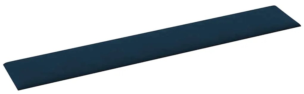 vidaXL Πάνελ Τοίχου 12 τεμ. Μπλε 90x15 εκ. 1,62 μ² Βελούδινα