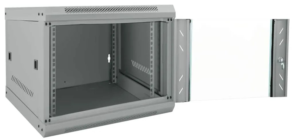 vidaXL Ντουλάπα δικτύου με αποθήκευση Γκρι 53 x 60 x 45 εκ Ατσάλι