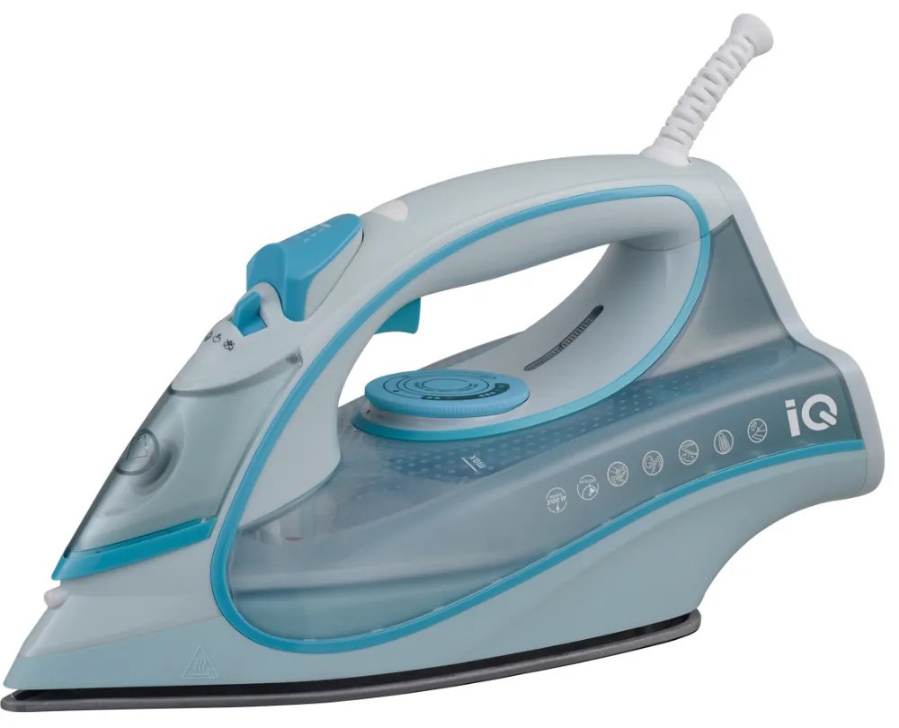 Iq Ηλεκτρικό Σίδερο Ei-863 Blue 3100w Με Κεραμική Πλάκα Και Συνεχόμενη Παροχή 35g/min