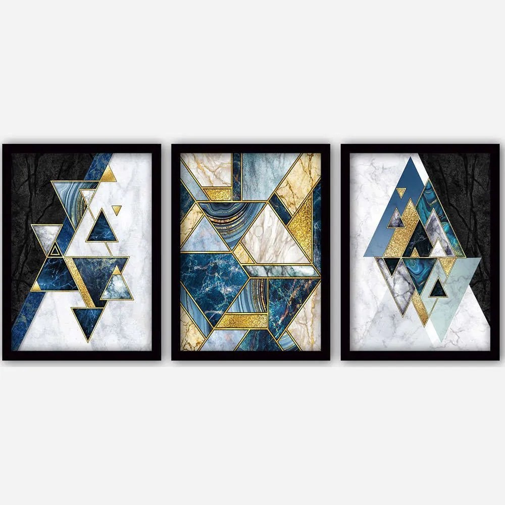 Κάδρα (Σετ 3Τμχ) 364LUL1380 35x45cm Multi Wallity Κάθετοι Plastic,Mdf