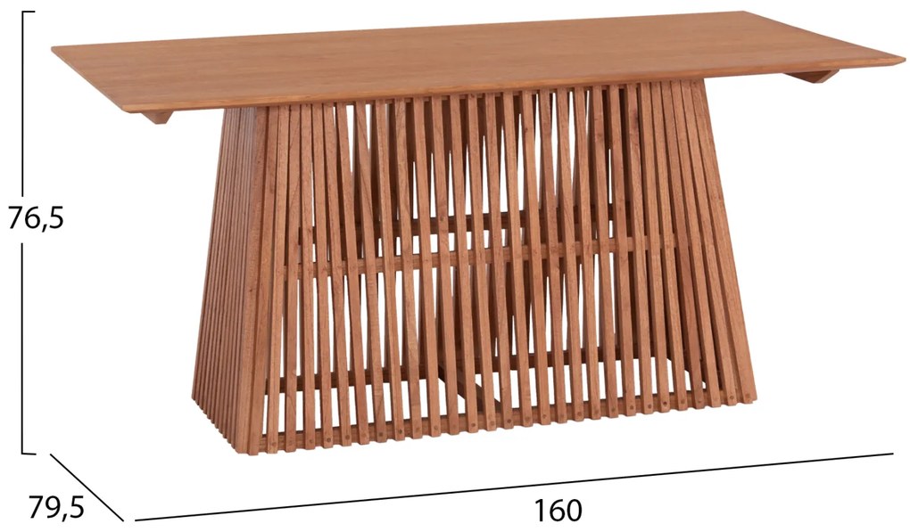 ΣΕΤ ΤΡΑΠΕΖΑΡΙΑΣ 5ΤΜΧ RENLY HM21078.02 ΟΡΘΟΓΩΝΙΟ ΤΡΑΠΕΖΙ &amp; 4 ΚΑΡΕΚΛΕΣ
