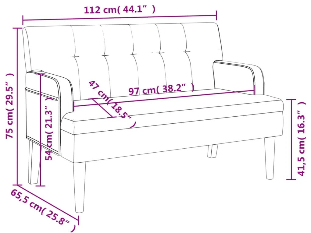 ΠΑΓΚΑΚΙ ΜΕ ΠΛΑΤΗ ΚΑΠΟΥΤΣΙΝΟ 112X65,5X75 ΕΚ. 372152