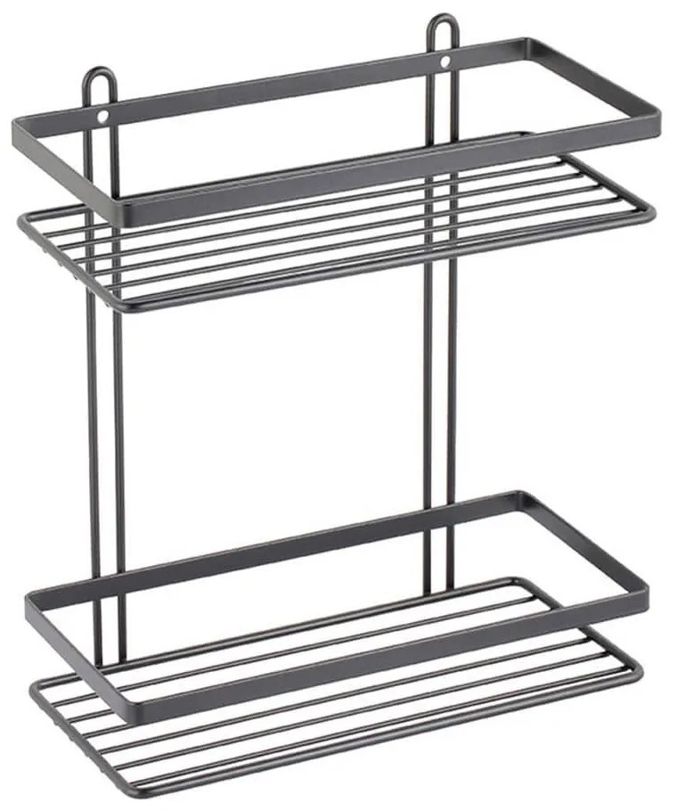 Εταζέρα 2 Θέσεων Elegant 02-8703 25x12x27.5cm Black Estia Stainless Steel