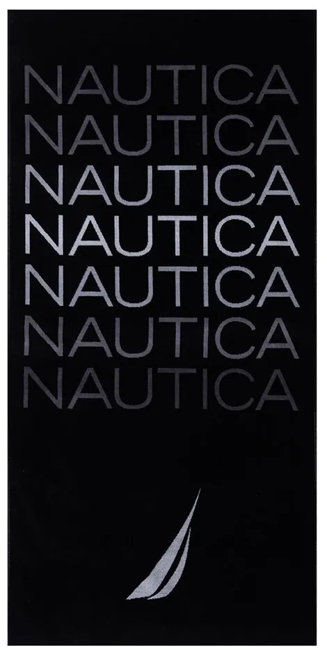 Πετσέτα Θαλάσσης Nau Jet Black Nef-Nef Θαλάσσης 80x160cm 100% Βαμβάκι