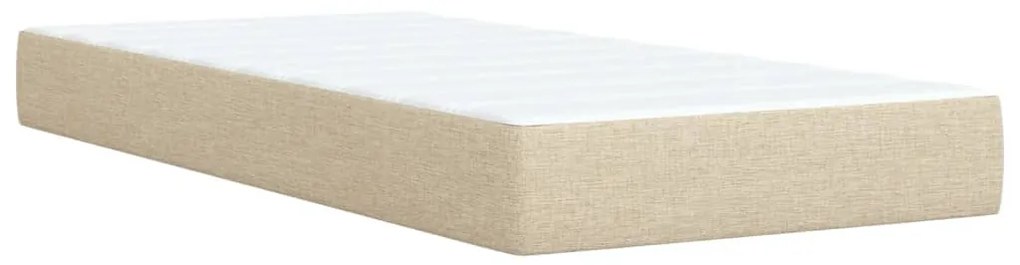 ΚΡΕΒΑΤΙ BOXSPRING ΜΕ ΣΤΡΩΜΑ ΚΡΕΜ 90X190 ΕΚ.ΥΦΑΣΜΑΤΙΝΟ 3286533