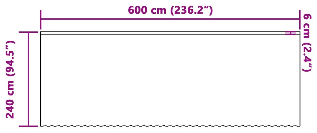 vidaXL Κουρτίνα Δαντέλας με κουρτίνες Floral Λευκό 600 x 240 εκ. Πολυεστέρας