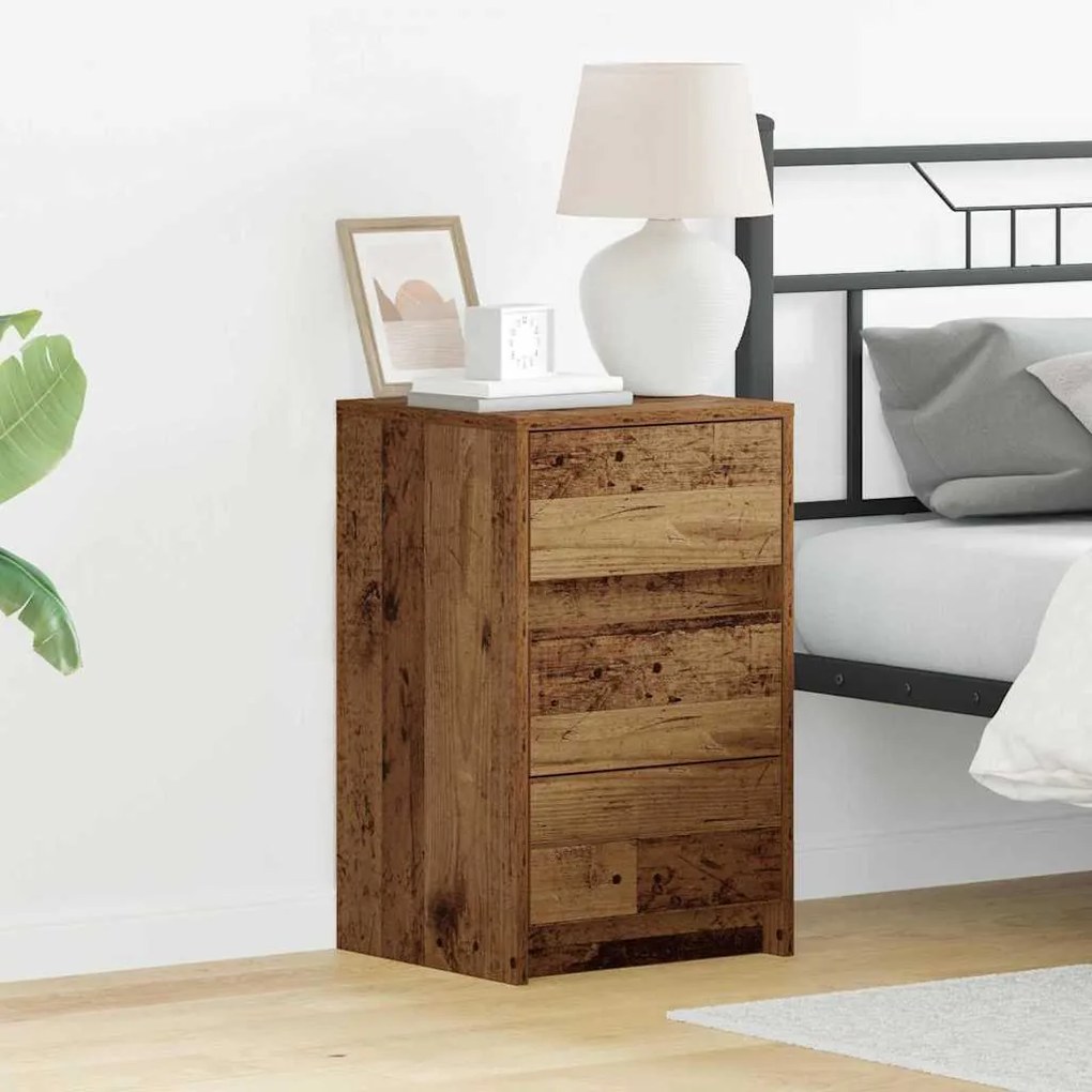 vidaXL Κομοδίνο with Παλαιό ξύλο 38 x 34 x 61 εκ. Επεξεργασμένο ξύλο