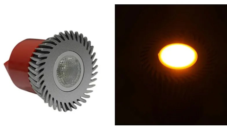 Adeleq Led Λάμπα Ισχύος Mr16 3W 230V 1 Led 30° Πορτοκάλι 13-160333