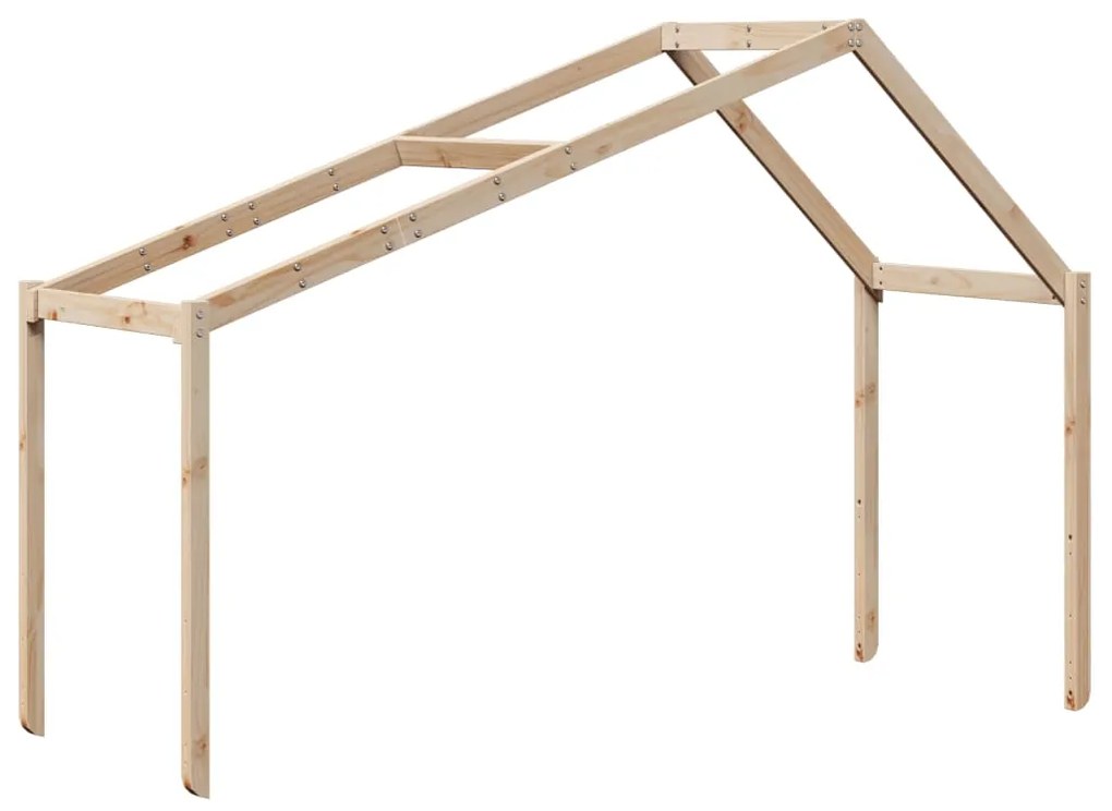 vidaXL Οροφή Κρεβατιού Παιδική 213x95,5x144,5 εκ. Μασίφ Ξύλο Πεύκου