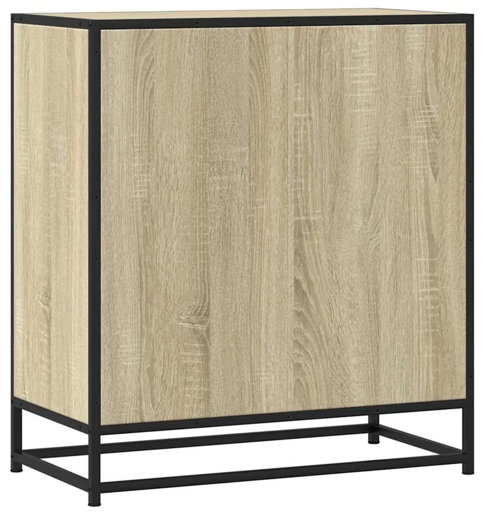 SIDEBOARD SONOMA OAK 68X35X76CM ΚΑΤΑΣΚΕΥΑΣΜΕΝΟ ΞΥΛΟ ΚΑΙ ΜΕΤΑΛΛΟ 848965