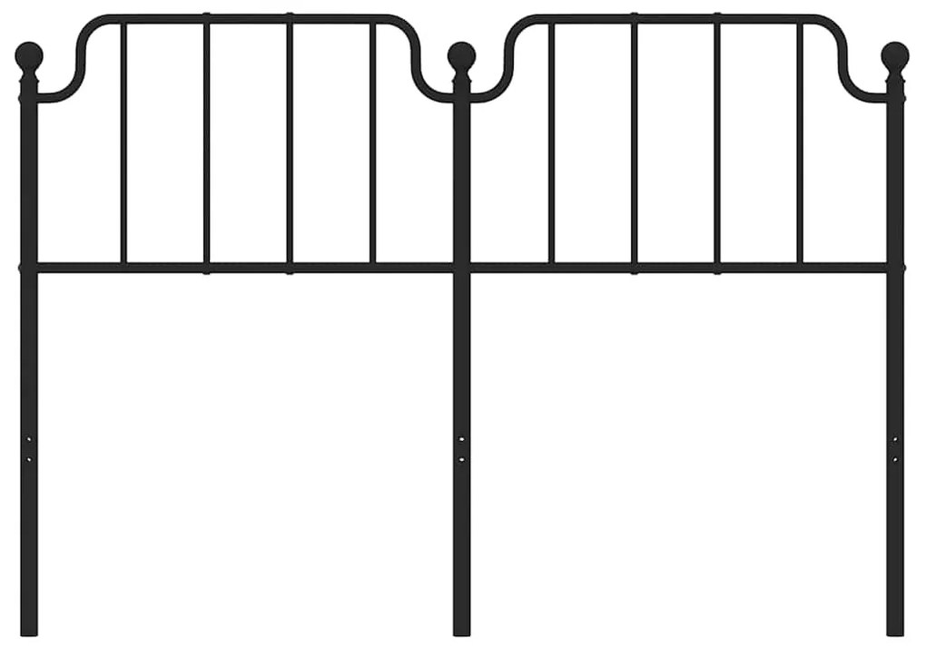 vidaXL Κεφαλάρι Μαύρο 150 εκ. Μεταλλικό