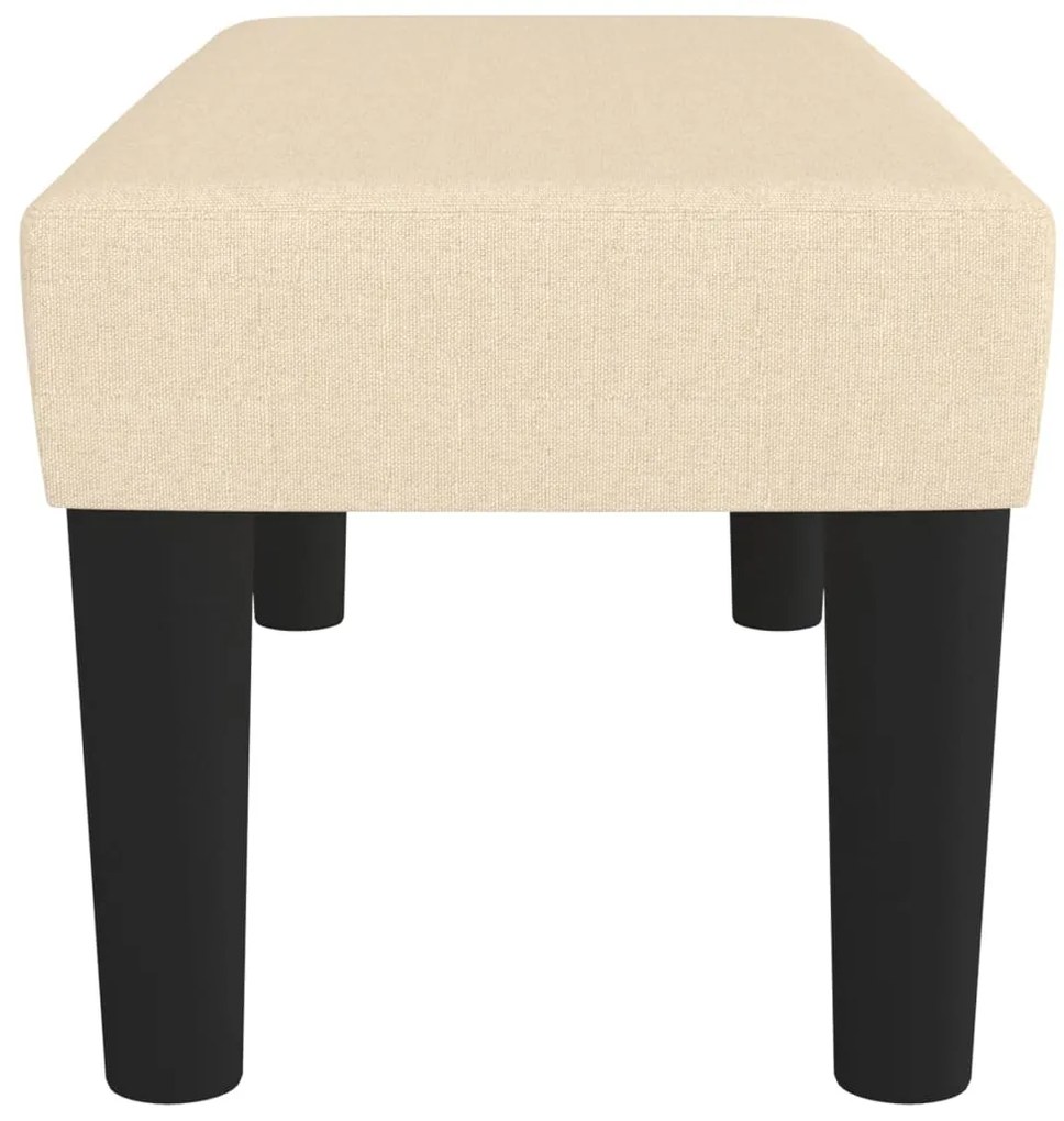 vidaXL Πάγκος Κρεμ 70 x 30 x 30 εκ. Υφασμάτινος