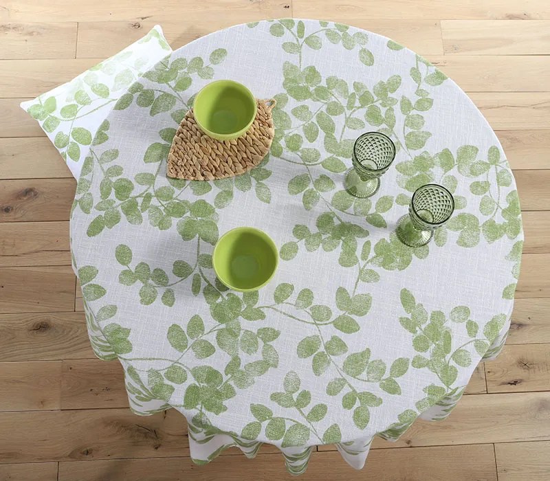 Τραπεζομάντηλο Στρογγυλό Santika Green d.180cm - Nef-Nef Homeware