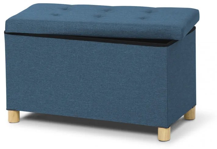 Σκαμπό με Αποθηκευτικό Χώρο 76 x 38 x 43 cm Χρώματος Πετρόλ Idomya 30010086 30010086