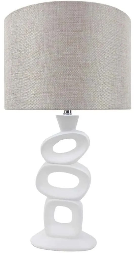 Φωτιστικό Επιτραπέζιο Kolten 031372 53cm Ε27 60W White-Beige