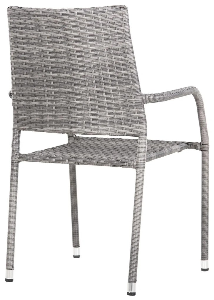 Καρέκλα - Πολυθρόνα MORNER C6074.02 Μεταλλική με Γκρί Rattan 55x58x87Υ εκ. 55x58x87 εκ.