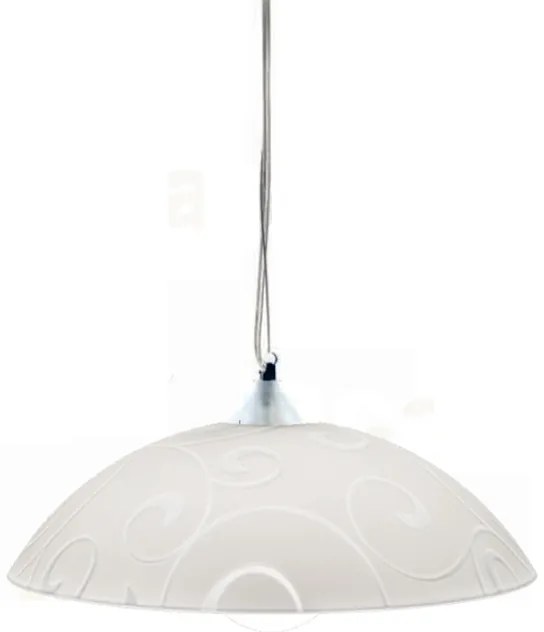 Φωτιστικό Οροφής Μονόφωτο Aca Chaplin DLA321C1 Chrome/White