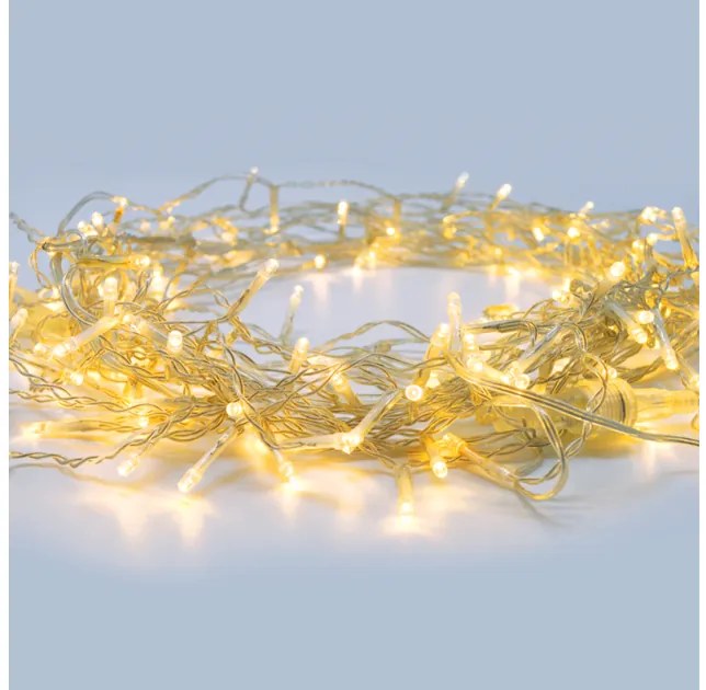 Λαμπάκια Σειρά 20 LED Μπαταρίας 2xAA WW Σταθερά IP20 190 και 30cm Διάφανο Καλώδιο X0620112 ACA-X0620112-Διάφανο X0620112