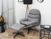 HOME DECO FACTORY ΚΑΡΈΚΛΕΣ & ΠΟΛΥΘΡΌΝΕΣ WILLIAM ARMCHAIR GREY HD0353 0/0/0 NEOPORTAL-3664944619376