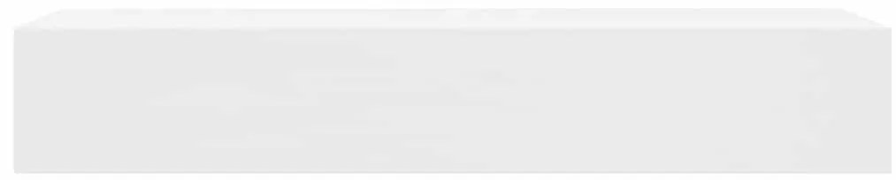 Ράφι Τοίχου με 1 Συρτάρι για Αποθήκευση Βιβλίων/DVD Λευκό από MDF