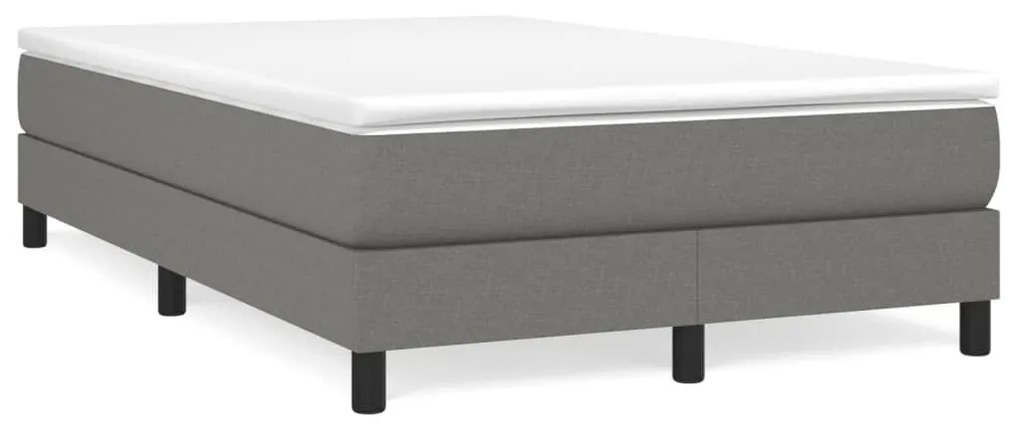 ΚΡΕΒΑΤΙ BOXSPRING ΜΕ ΣΤΡΩΜΑ ΣΚΟΥΡΟ ΓΚΡΙ 120X190 ΕΚ ΥΦΑΣΜΑΤΙΝΟ 3269658