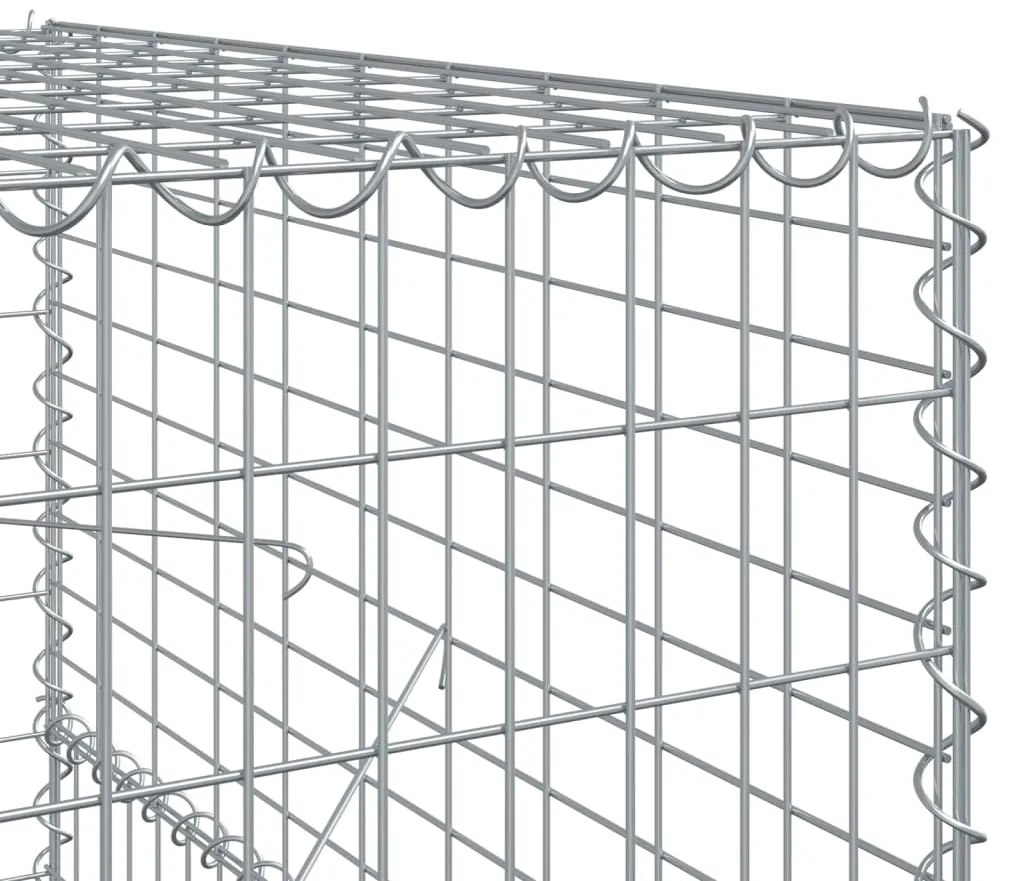 vidaXL Συρματοκιβώτιο με Κάλυμμα 1100x100x150 εκ. Γαλβανισμένο Χάλυβα