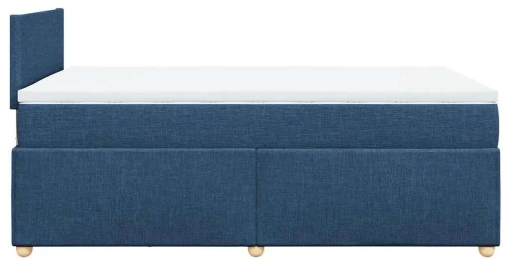 ΚΡΕΒΑΤΙ BOXSPRING ΜΕ ΣΤΡΩΜΑ ΜΠΛΕ 120X190 ΕΚ. ΥΦΑΣΜΑΤΙΝΟ 3288918