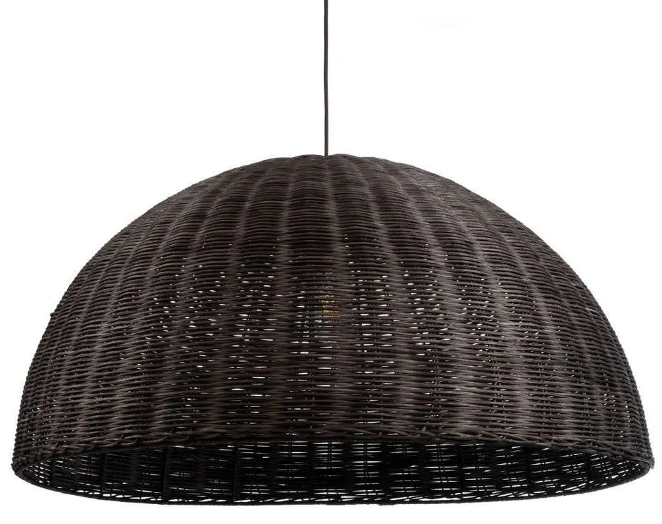 Φωτιστικό Οροφής Montana 02382 Φ80x40cm 1xE27 IP20 Dark Brown GloboStar