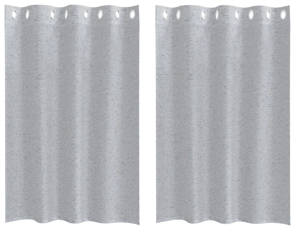 vidaXL Κουρτίνες 2 pcs Σκούρο γκρι 140 x 140 εκ. Πολυεστέρας