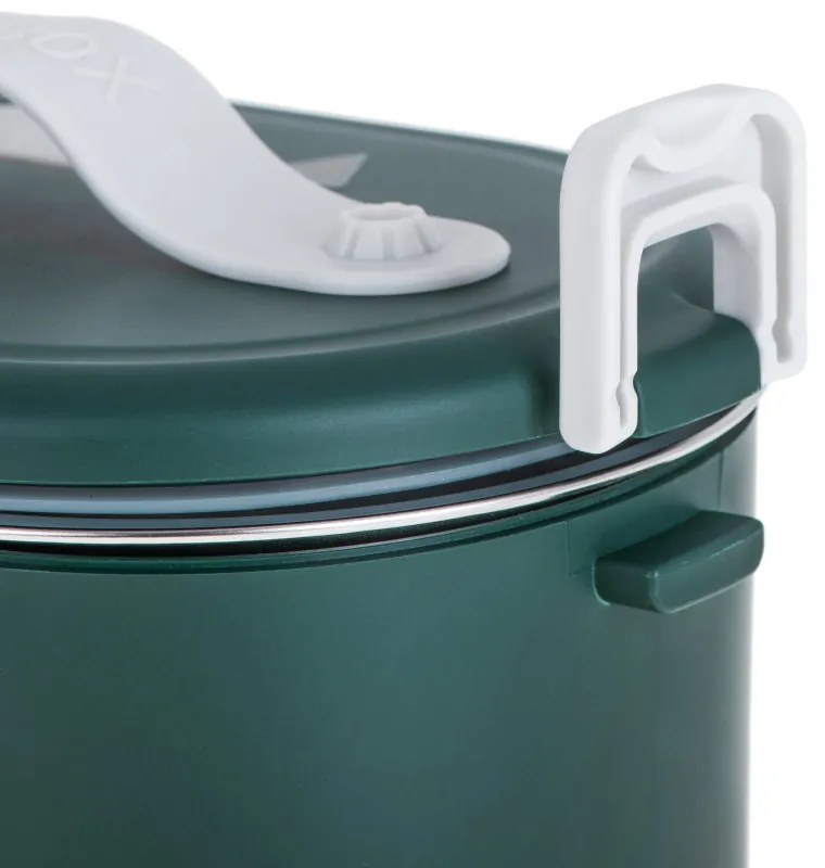 Ηλεκτρικό κουτί φαγητού Adler AD 4522, 45W, 0.8 l, Μέχρι 70C, Δοχείο από ανοξείδωτο ατσάλι, Θερμοσακούλα, Πράσινο