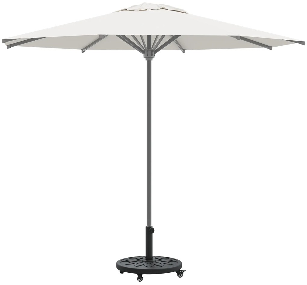 vidaXL Βάση Ομπρέλας με Ρόδες για Πόλους Ø38-48 mm 13 kg Στρογγυλή