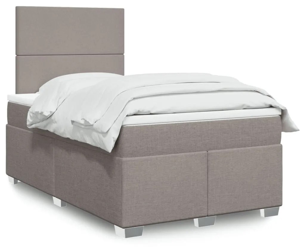 ΚΡΕΒΑΤΙ BOXSPRING ΜΕ ΣΤΡΩΜΑ TAUPE 120X190 ΕΚ. ΥΦΑΣΜΑΤΙΝΟ 3290424