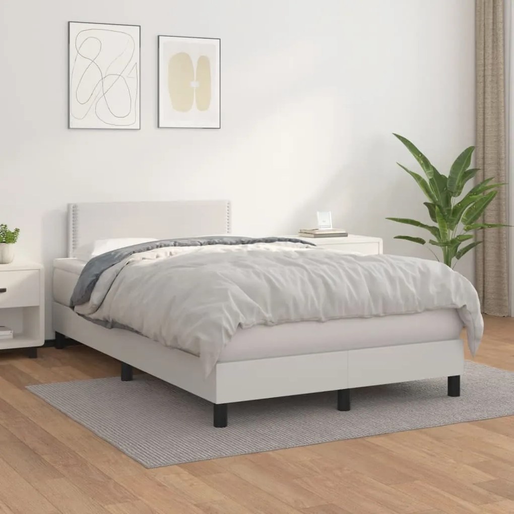 ΚΡΕΒΑΤΙ BOXSPRING ΜΕ ΣΤΡΩΜΑ ΛΕΥΚΟ 120X190ΕΚ.ΑΠΟ ΣΥΝΘΕΤΙΚΟ ΔΕΡΜΑ 3269814